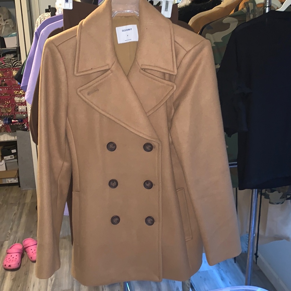 OLD NAVY tan pea coat